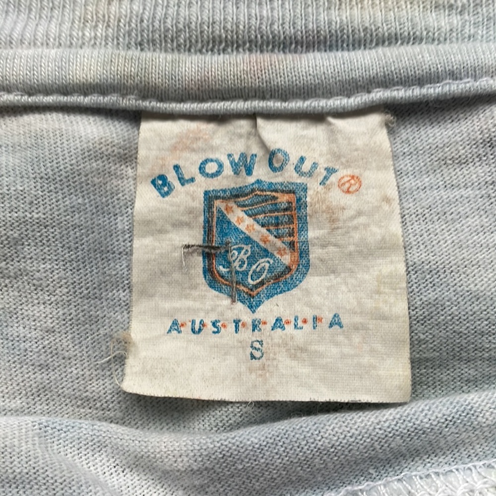 Vintage 90s Single Stitch Australia Beach Inspector Tie Dye Funny Tee - Picture 4 of 13